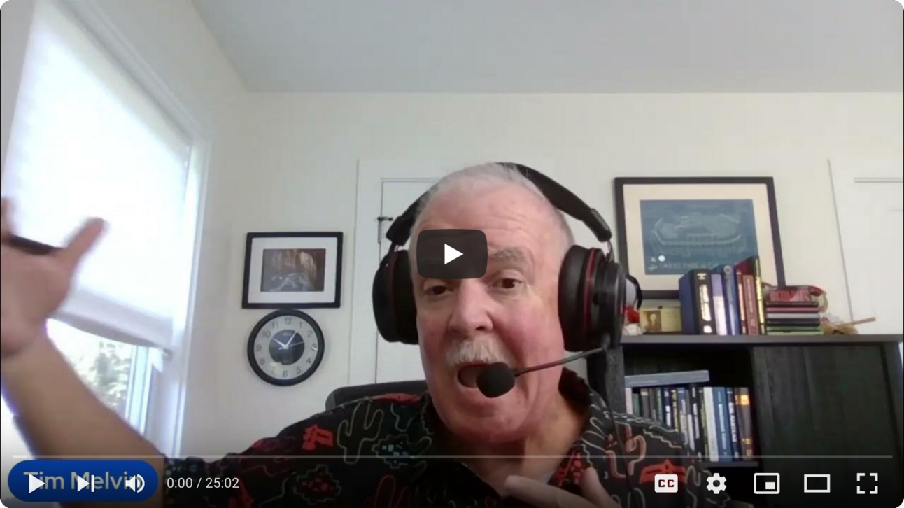 Video Update - And This is Why I Keep Saying "React, Don't Predict"