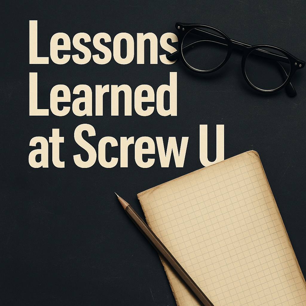 Lessons Learned at Screw U