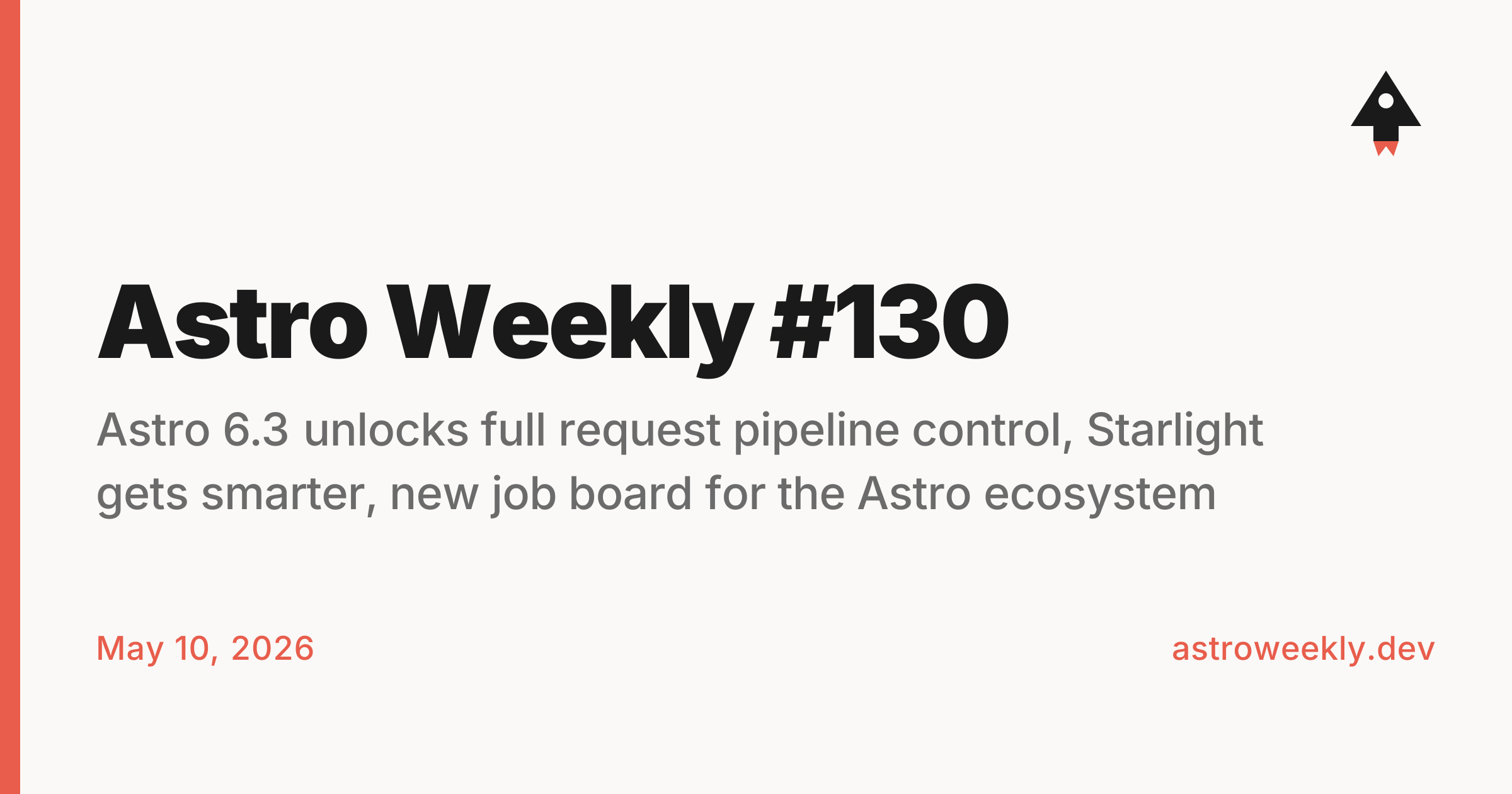 Astro Weekly #130