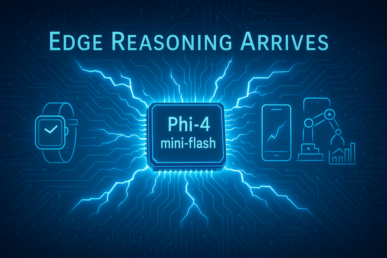 Microsoft's Phi-4-mini-flash-reasoning Shrinks AI to Phone Scale Without Breaking It