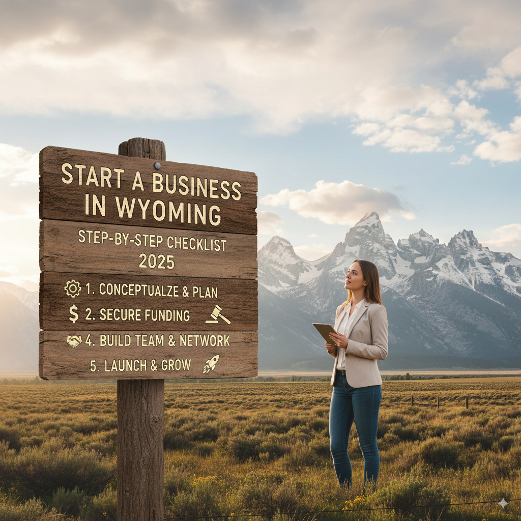 How to Start a Business in Wyoming: Step-by-Step Checklist for 2025