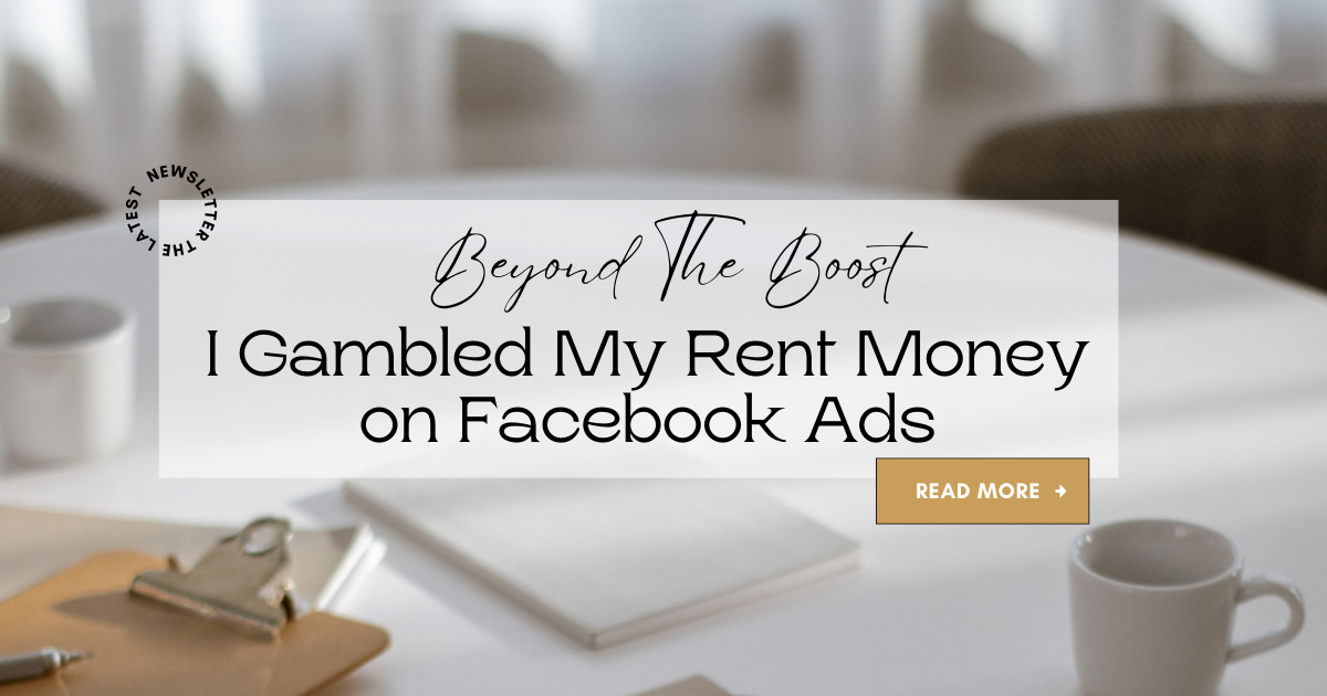 I Gambled My Rent Money on Facebook Ads