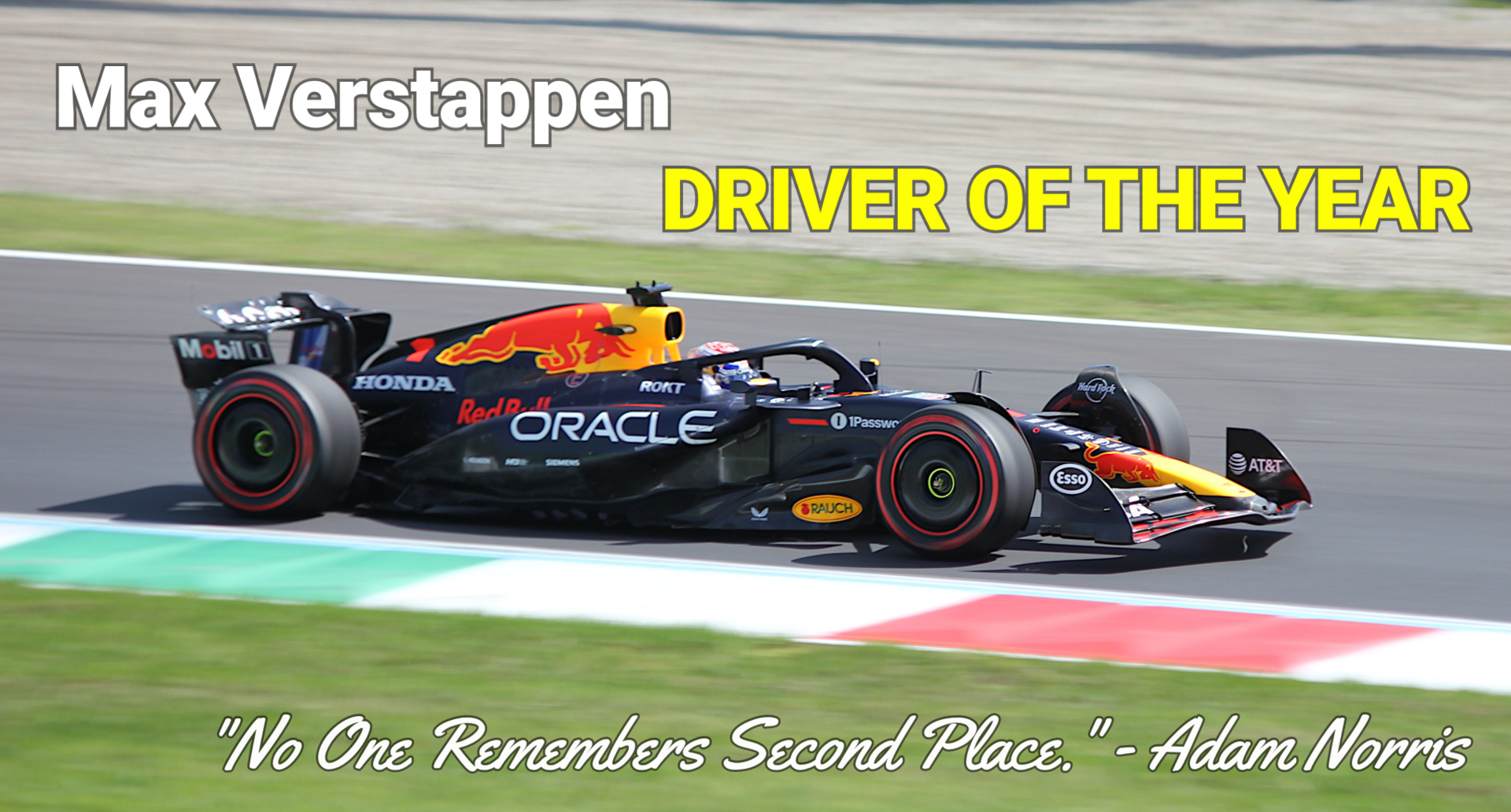 😂"No One Remembers Second Place." - Adam Norris