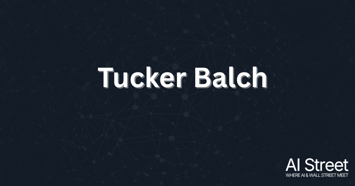 Former JPM Executive Tucker Balch on Investment Analysis with AI 