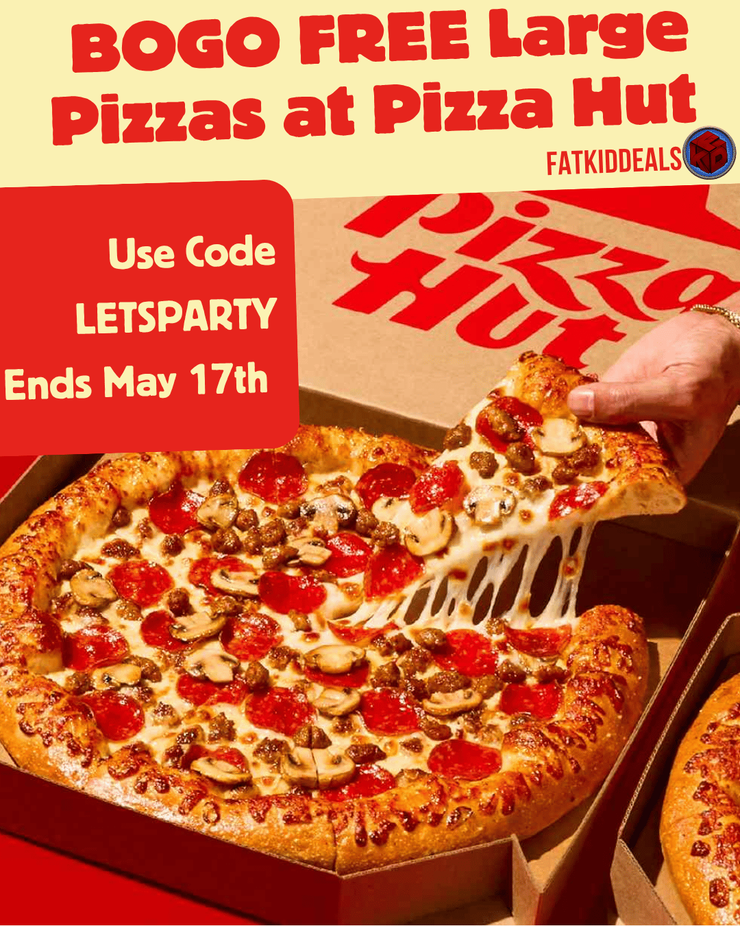BOGO FREE Large Pizzas This Weekend!