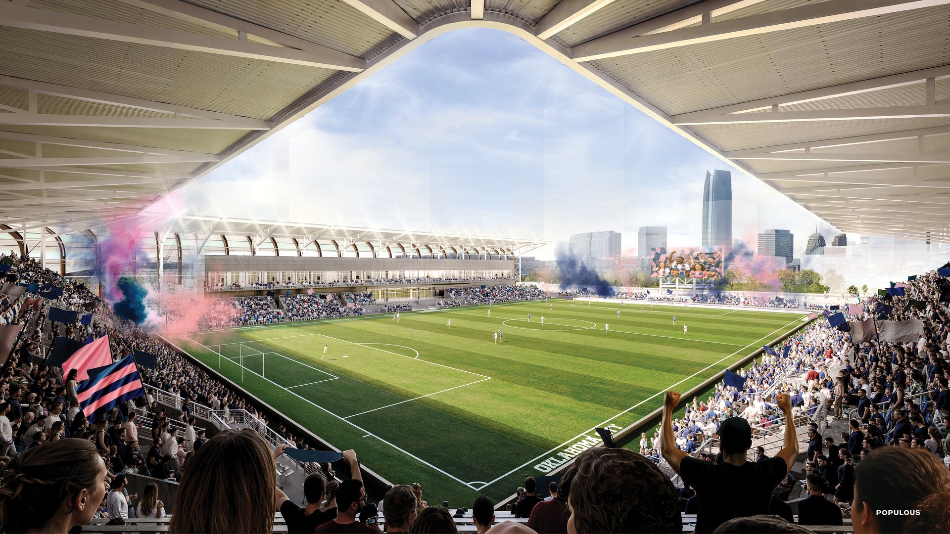 A first look at OKC’s new stadium south of downtown