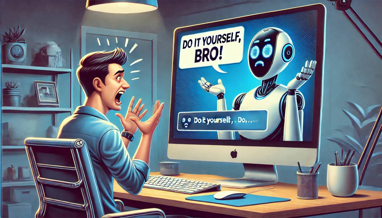  🤨 AI says “Do it yourself, bro!”