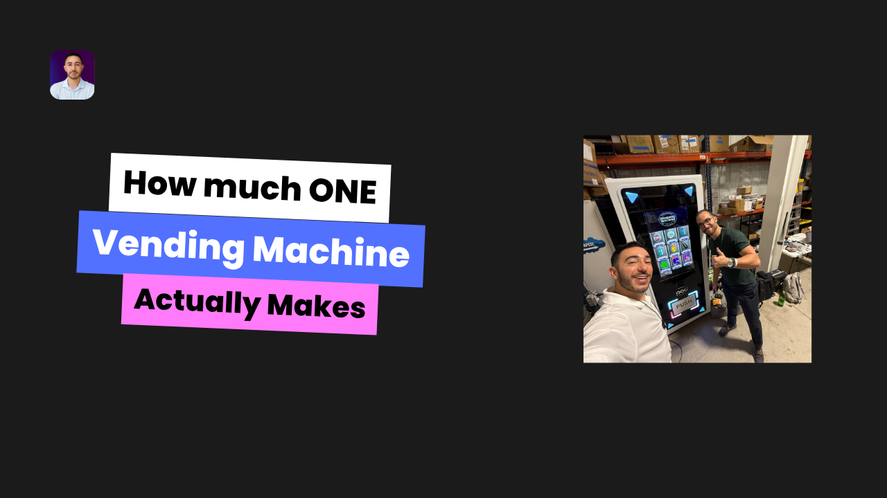 💰 How Much ONE Vending Machine Actually Makes