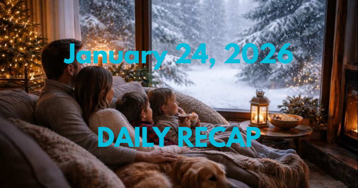 January 24, 2026 – Daily Recap