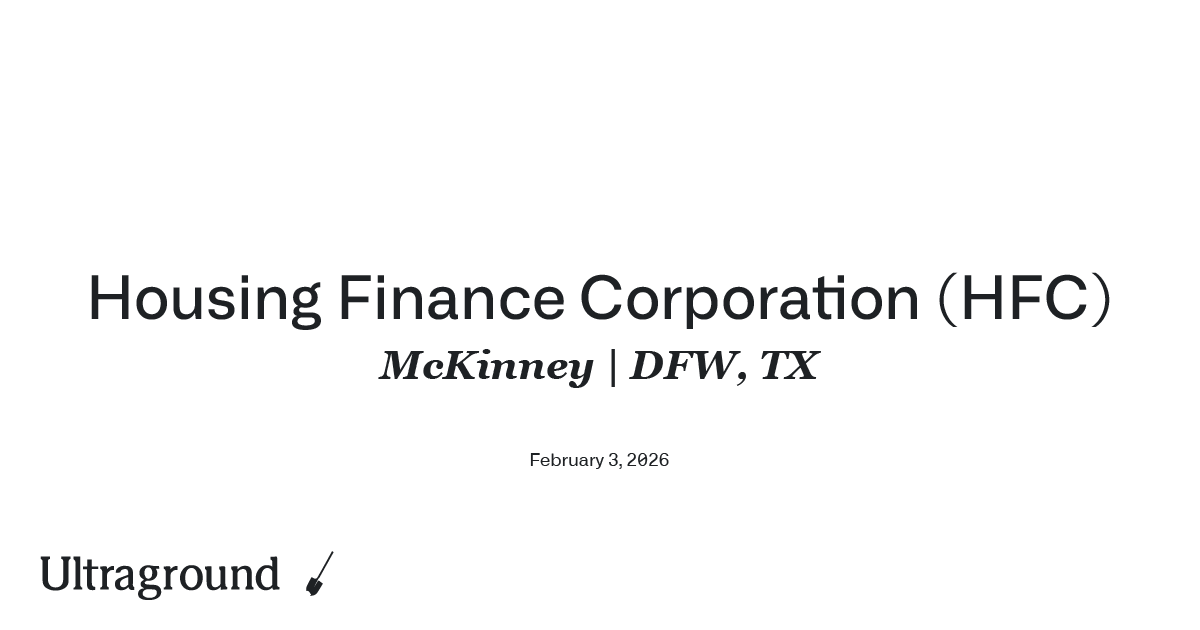 McKinney Housing Authority & HFC