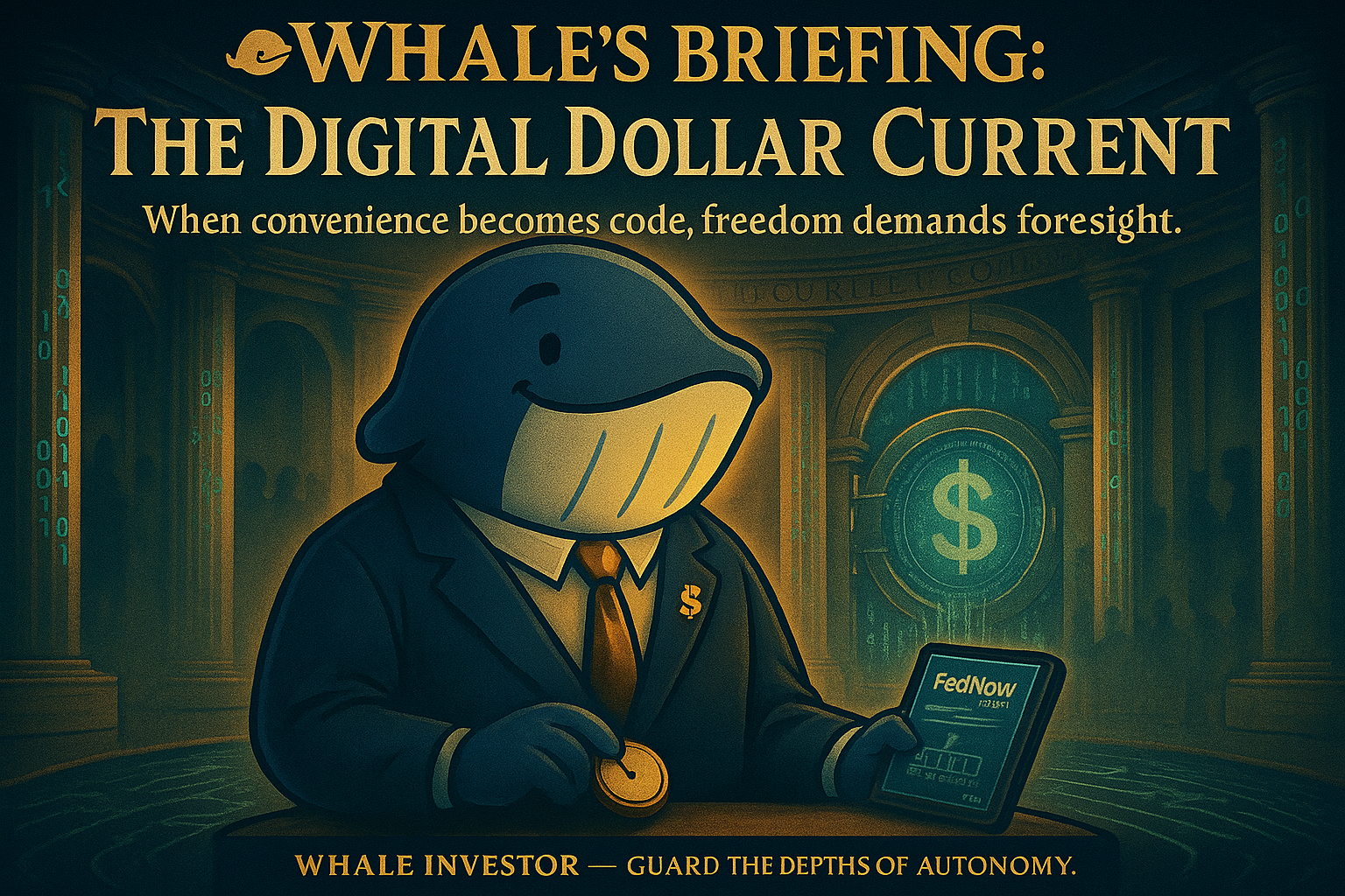 🐋 Whale’s Watch: The Digital Dollar’s Hidden Current