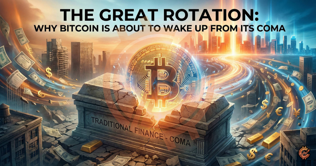 The Great Rotation: Why Bitcoin Is About To Wake Up From Its Coma