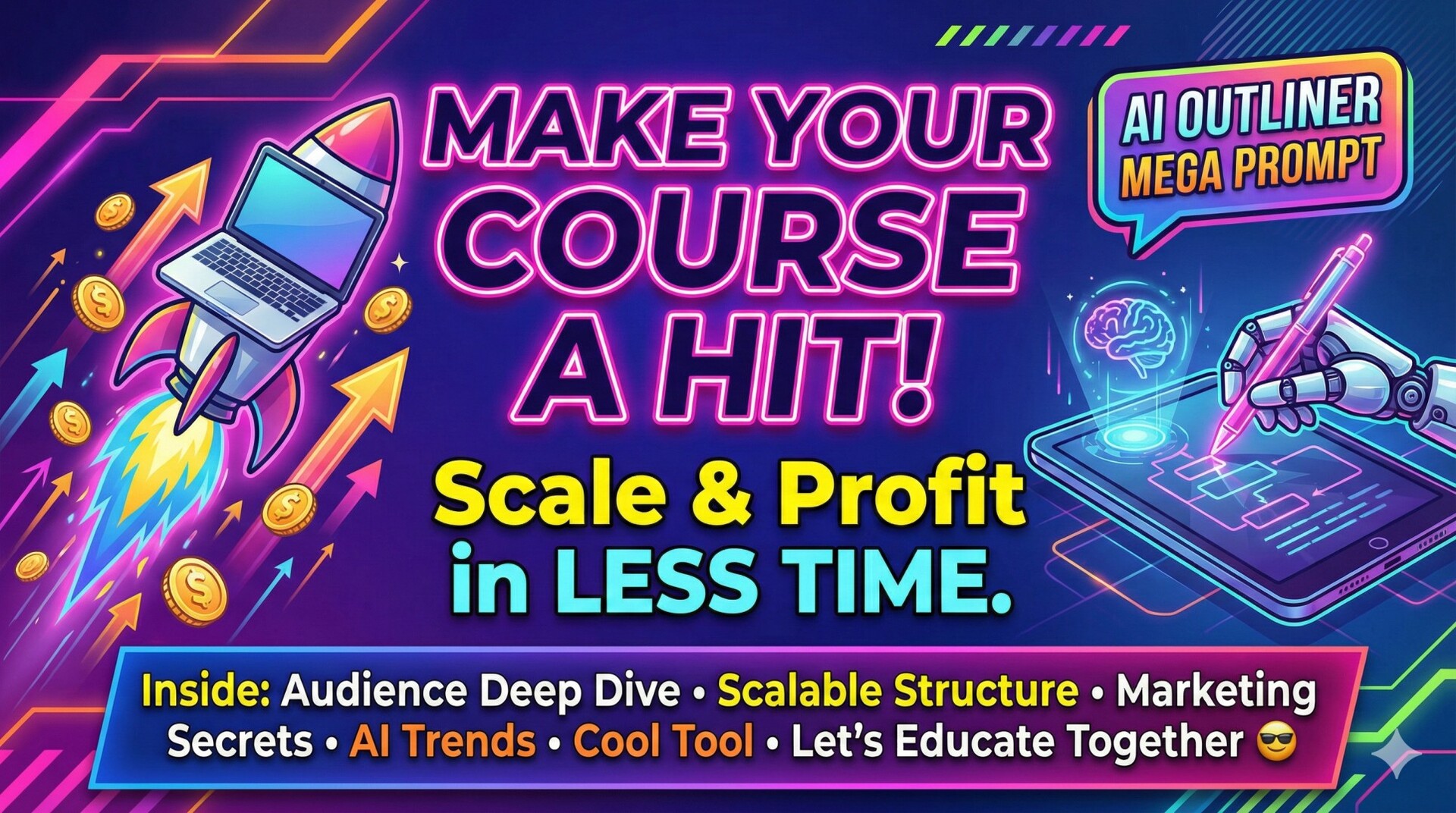 Ready to Make Your Course a Hit? Here’s How to Scale and Profit in less time.