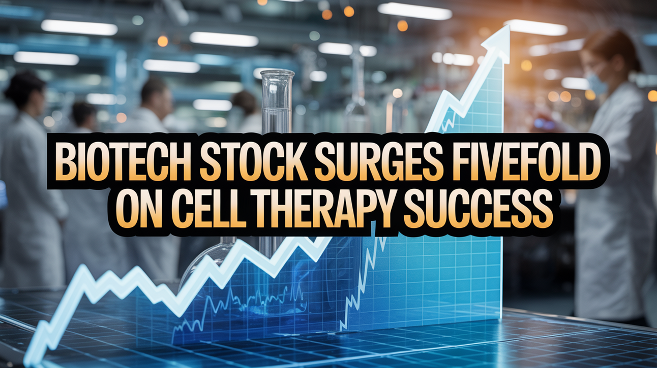 Biotech Stock Surges Fivefold on Cell Therapy Success