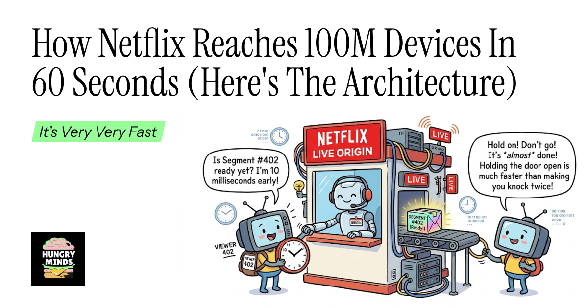 🍔🧠 How Netflix Reaches 100M Devices in 60 Seconds (Here's the Architecture)