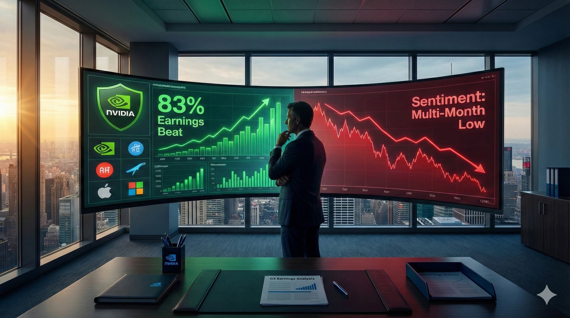 83% Beat Earnings Expectations While Sentiment Hits April Lows: The Disconnect Creating Opportunity