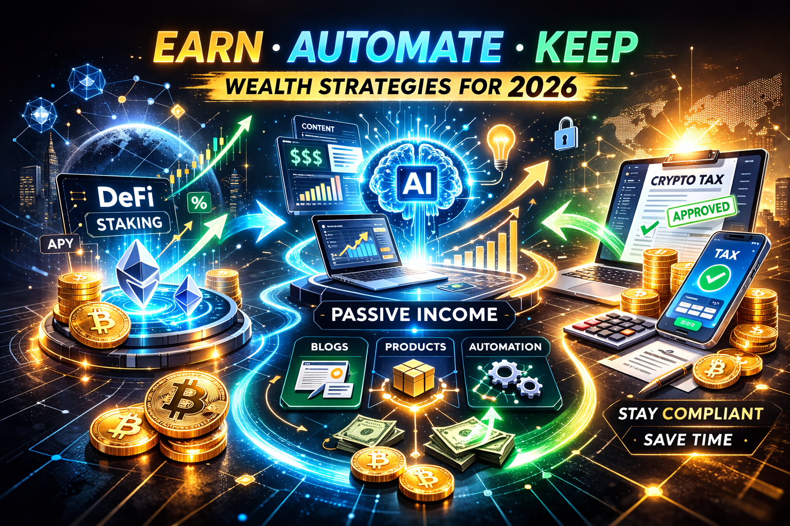💲DeFi Staking & AI Income: Modern Wealth in 2026