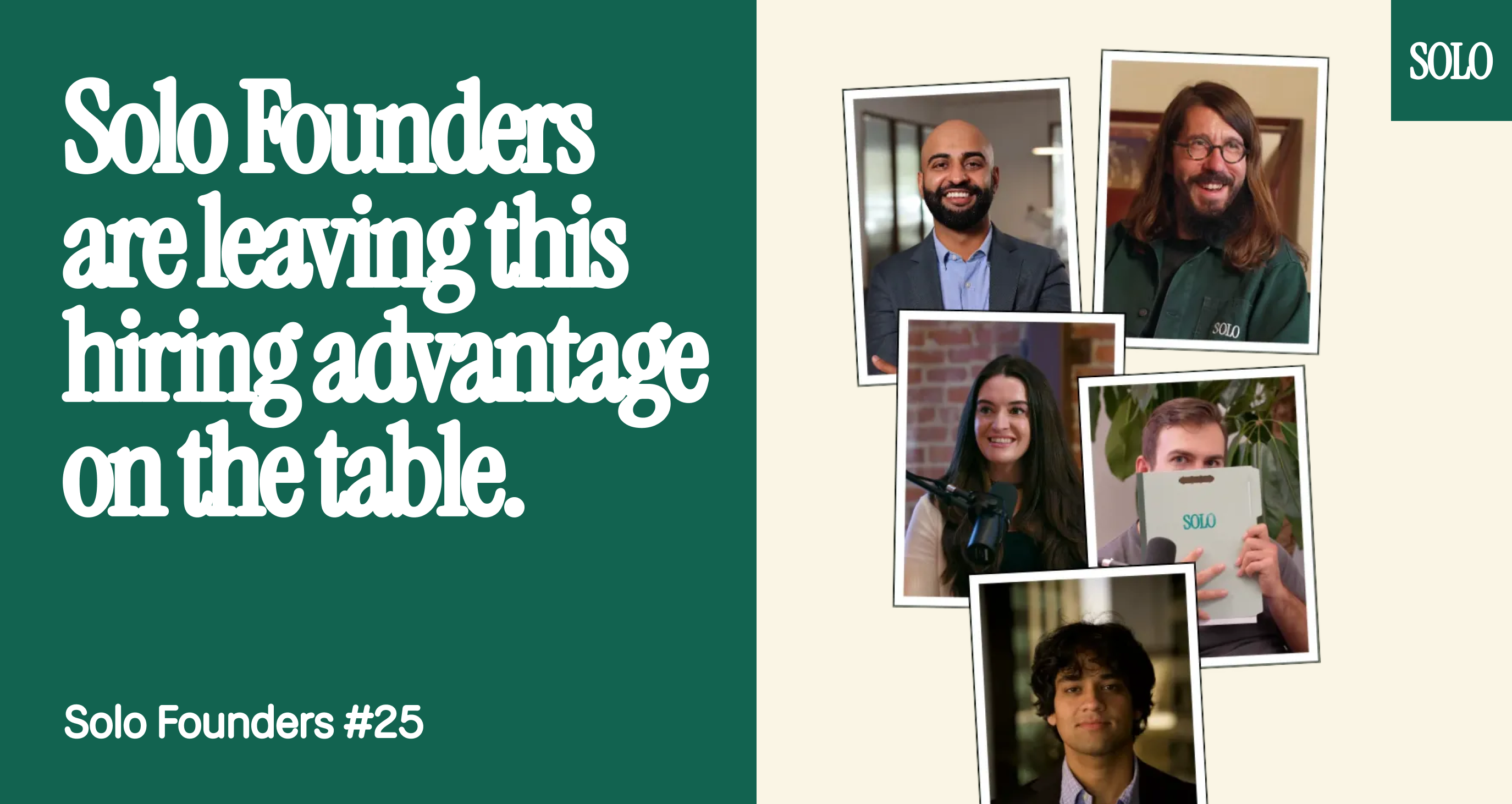 Solo Founders are leaving this hiring advantage on the table.