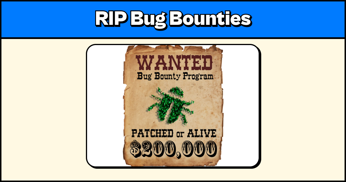 🦥curl killed its bug bounty program