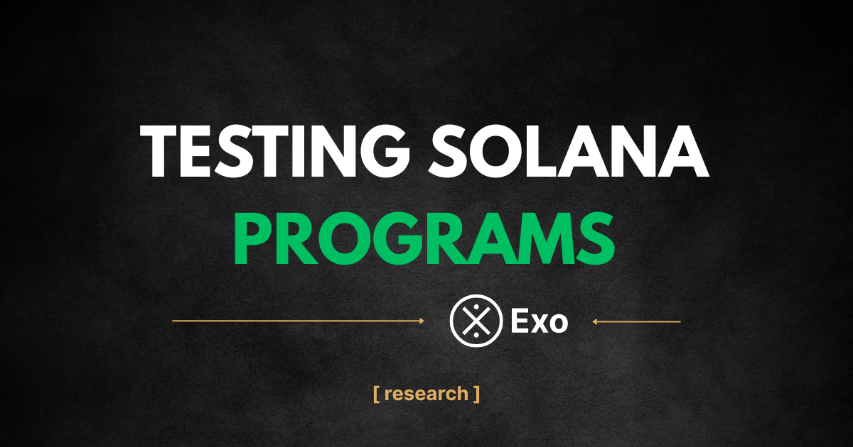 Testing Solana Programs