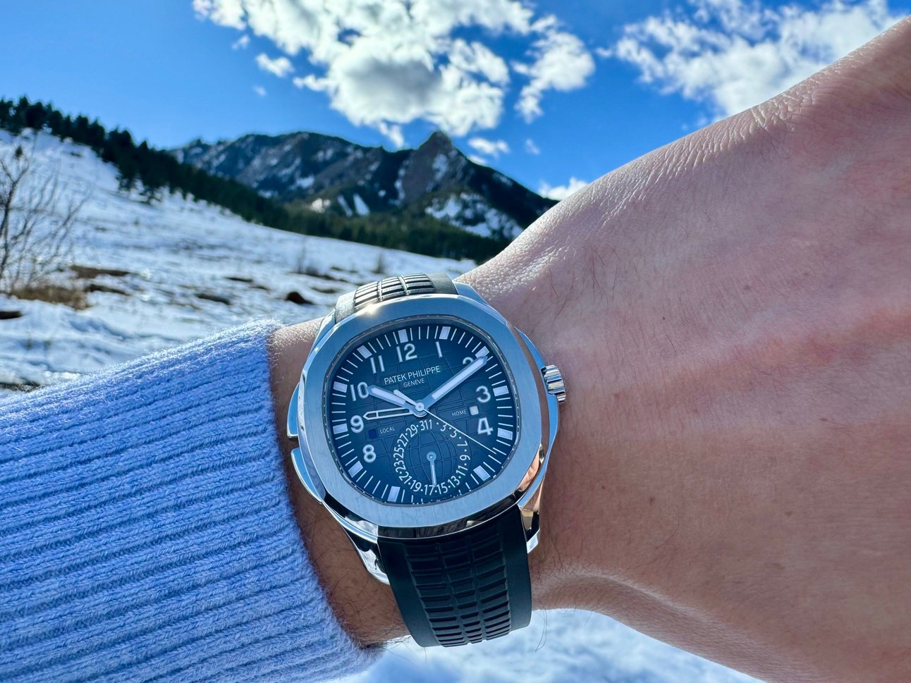 THE Patek Philippe Aquanaut Travel Time 5164A-001