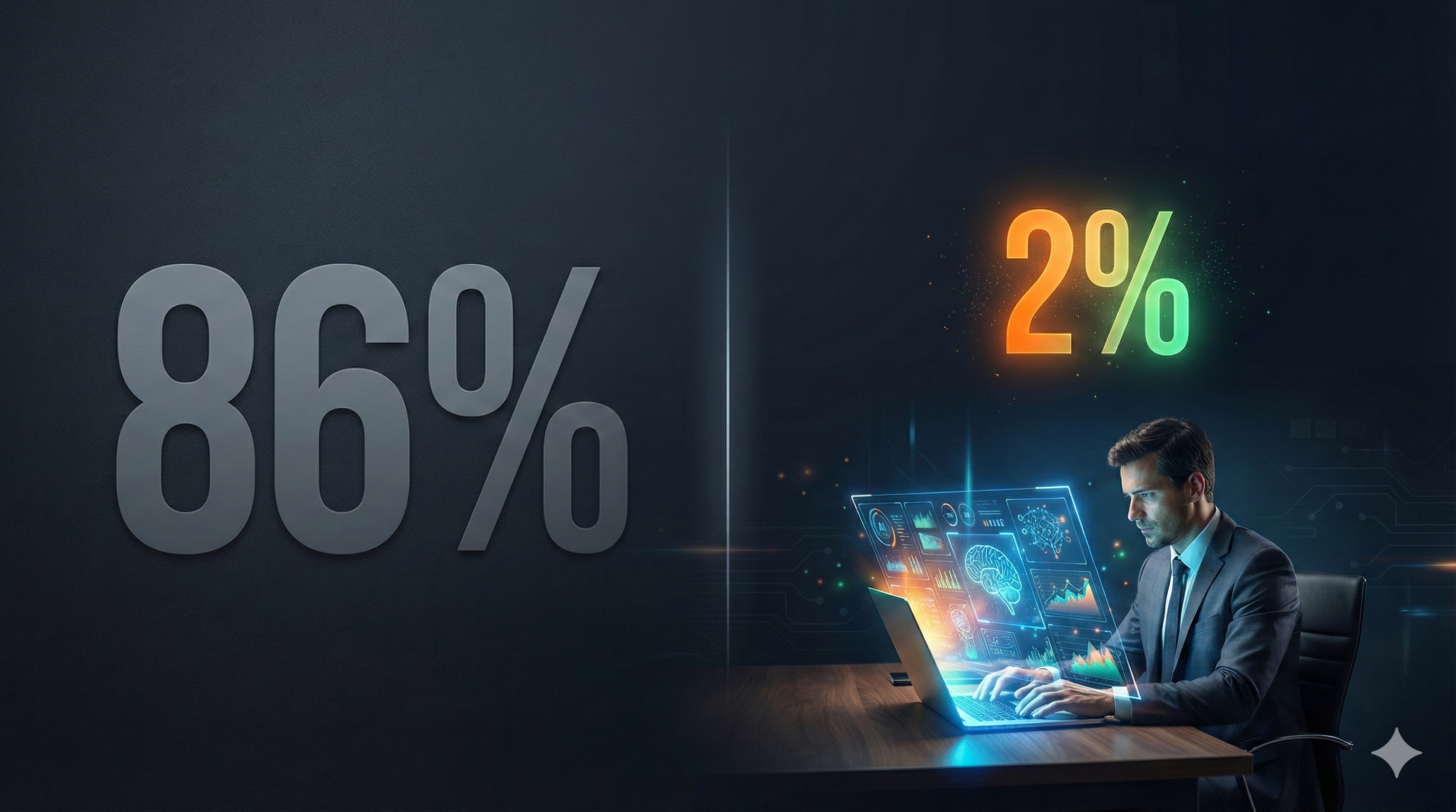 86% reden. 2% tun. Wo stehst du?