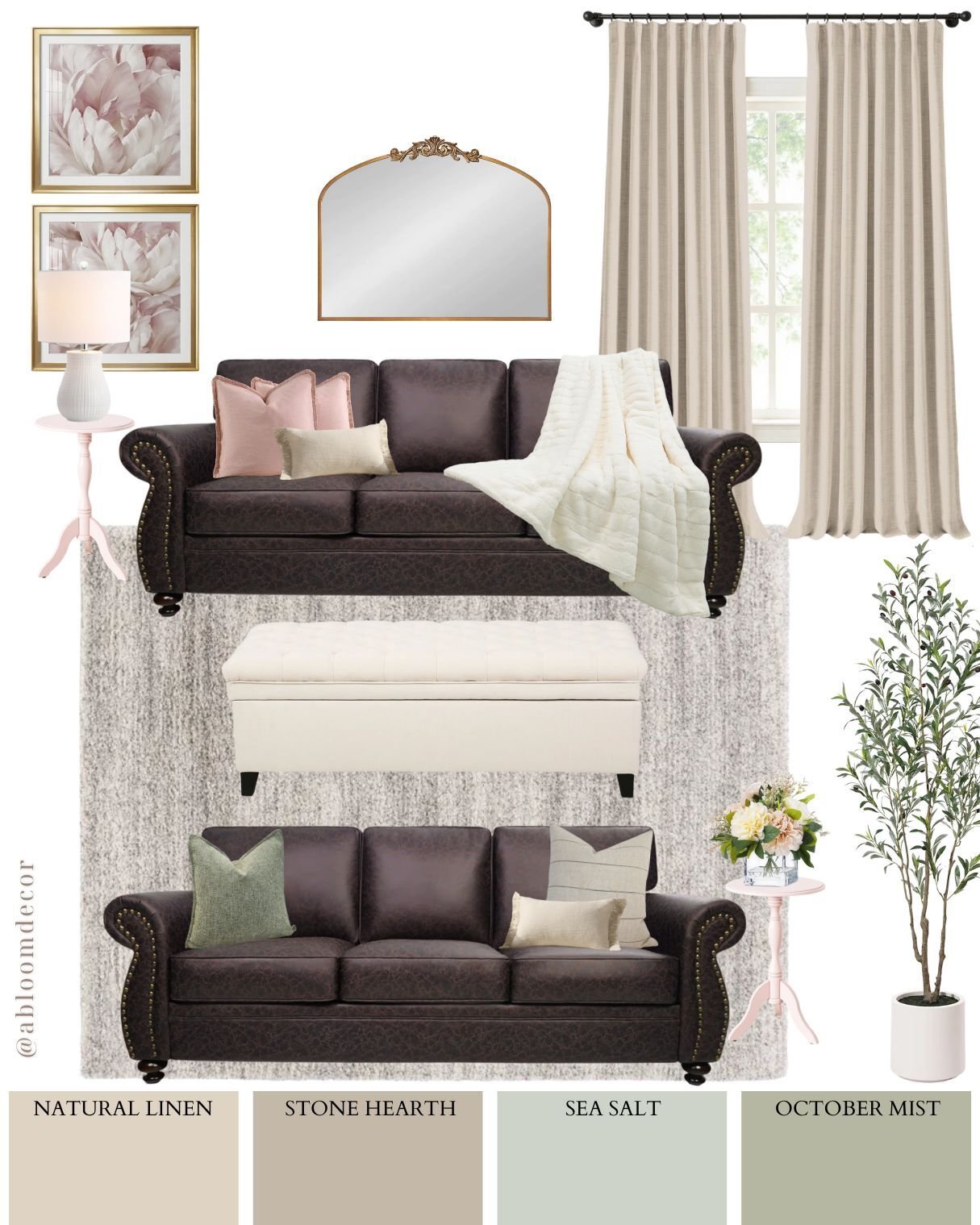  Soft Pastel Living Room Design