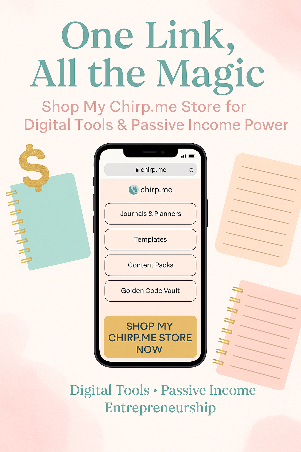 💡 One Link, All the Magic: Shop My Chirp.me Store for Digital Tools & Passive Income Power 💻✨