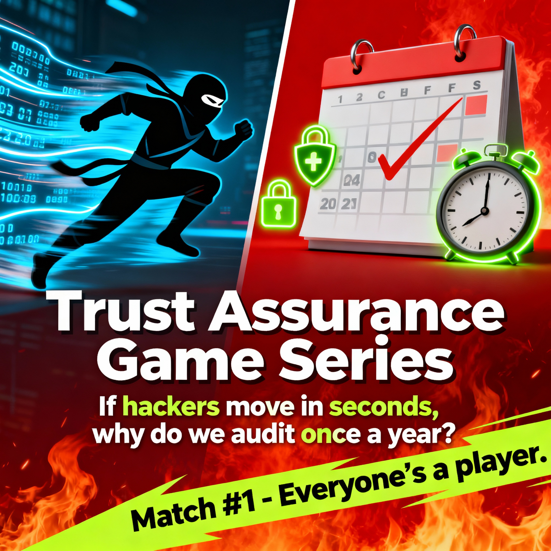 Trust Assurance Game: If hackers move in seconds, why do we audit once a year?