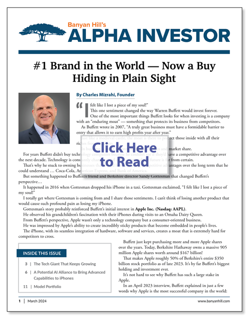 1 Brand in the World — Now a Buy Hiding in Plain Sight