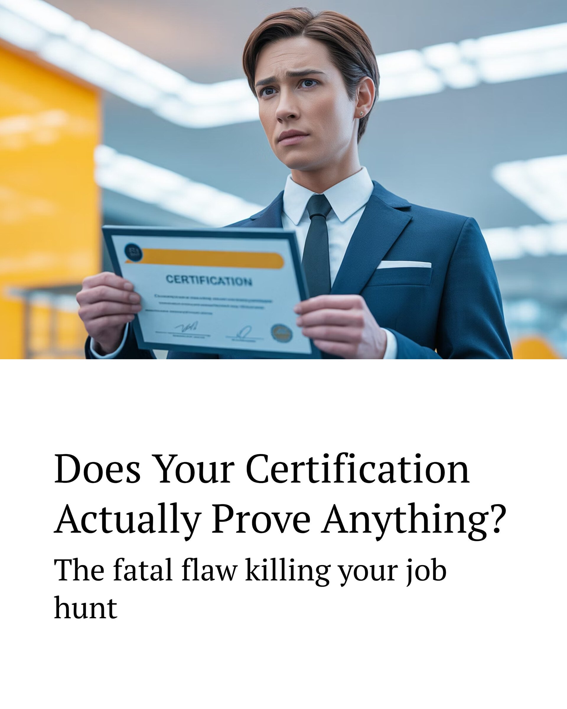 Does Your Certification Actually Prove Anything?
