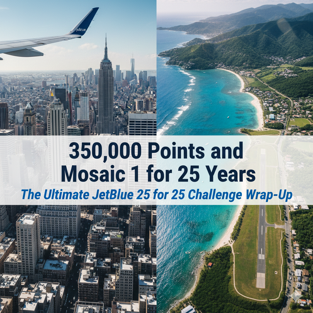 [Kerwin at Passrider.com] ✈️ Wrap-Up Of The 350,000 Points and Mosaic 1 for 25 Years