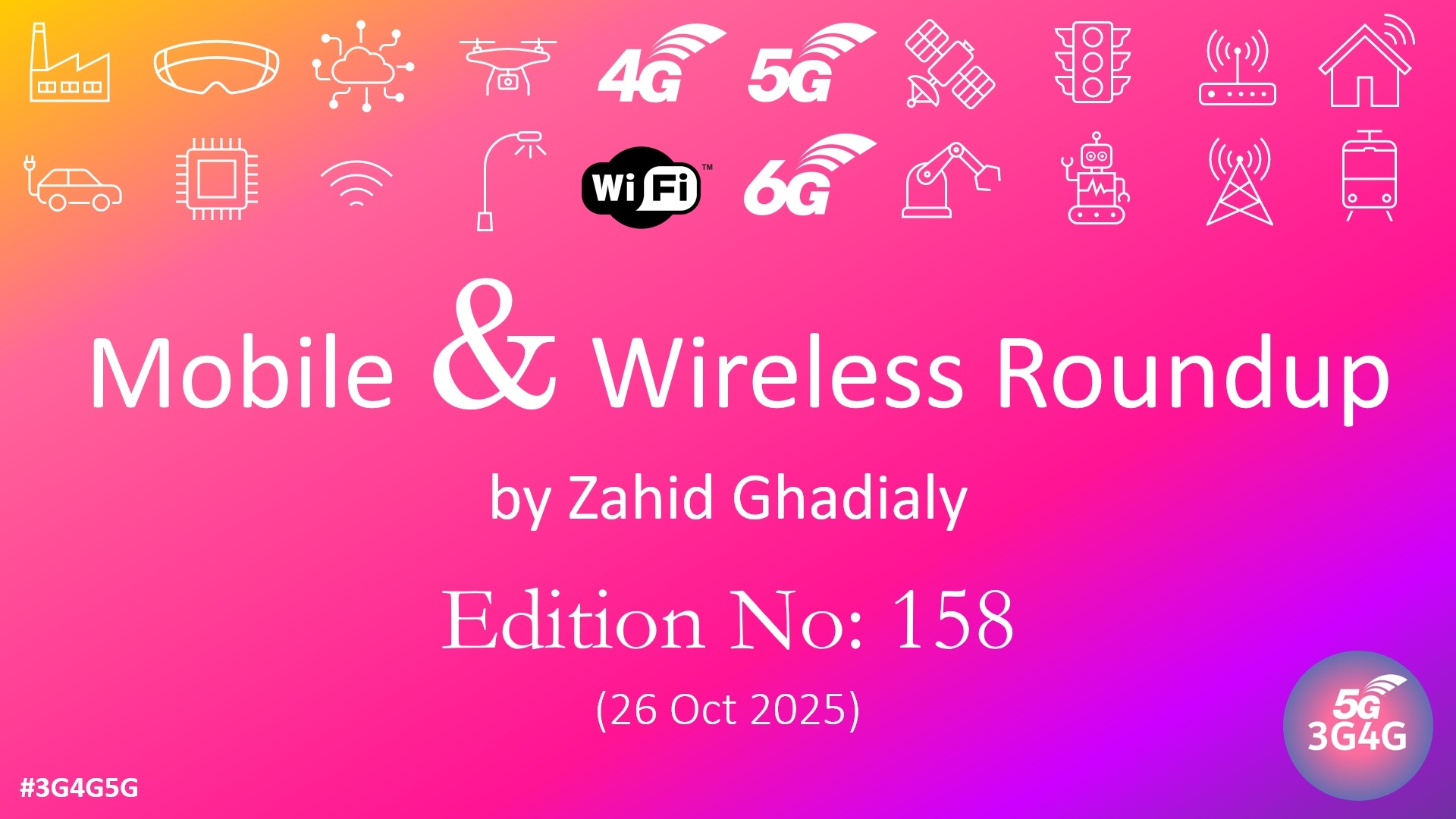 Mobile & Wireless Roundup No. 158