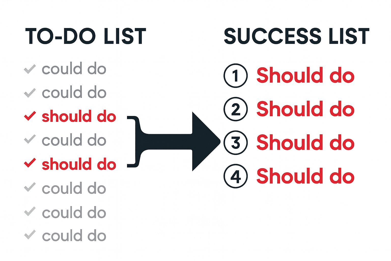 The “Success List” Trick (~10 minutes, big clarity)