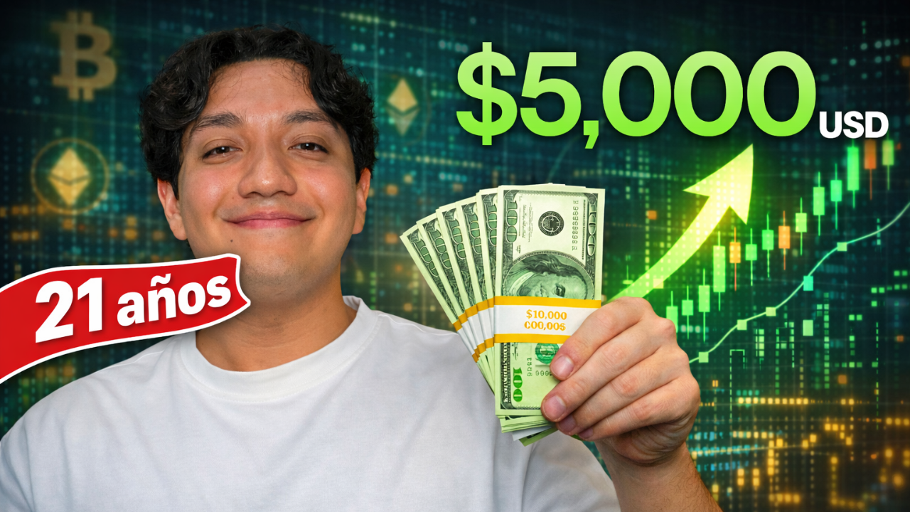 Gané $5,000 USD en criptomonedas