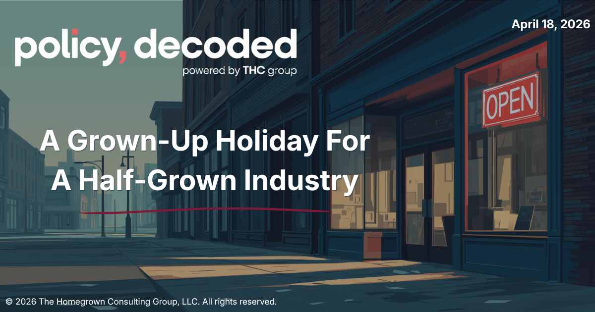 🧠 A Grown-Up Holiday For A Half-Grown Industry