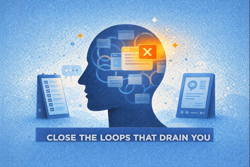 Close the Loops That Drain You