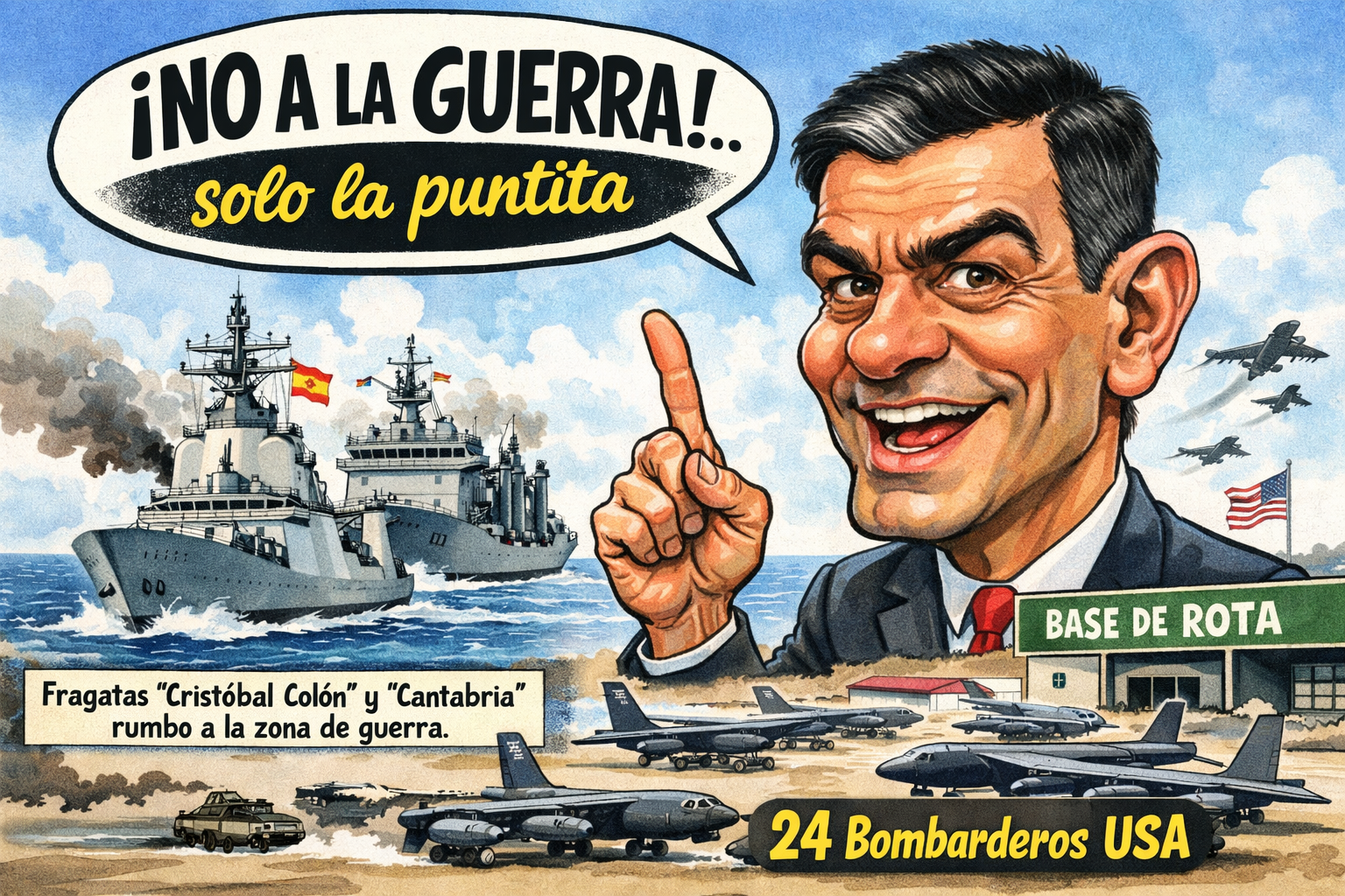 No a la guerra, sólo la puntita...