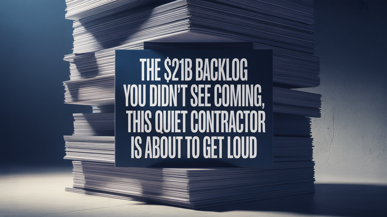 The $21B Backlog You Didn’t See Coming, This Quiet Contractor Is About to Get Loud
