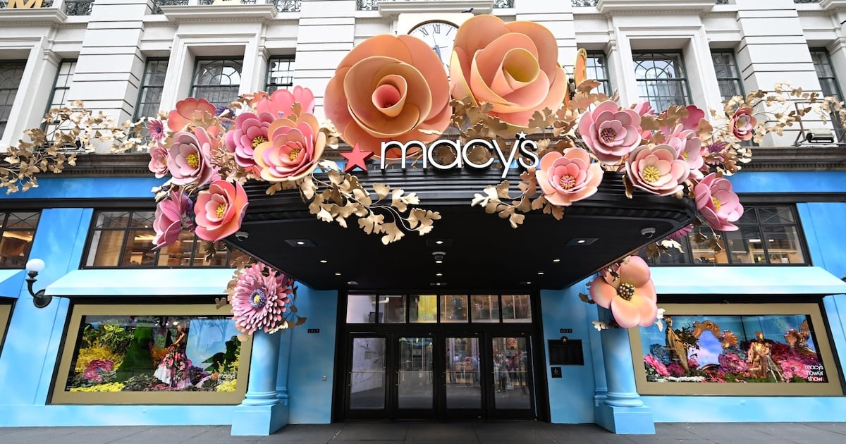 Macy's closed 150 stores. The stock just popped 8%.