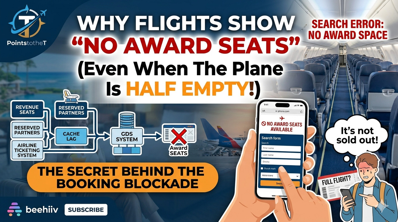Why Flights Show “No Award Seats” (Even When the Plane Is Half Empty)