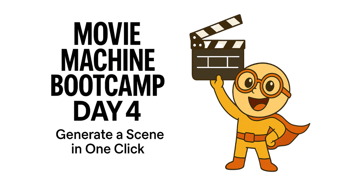 Make a cinematic scene in one click