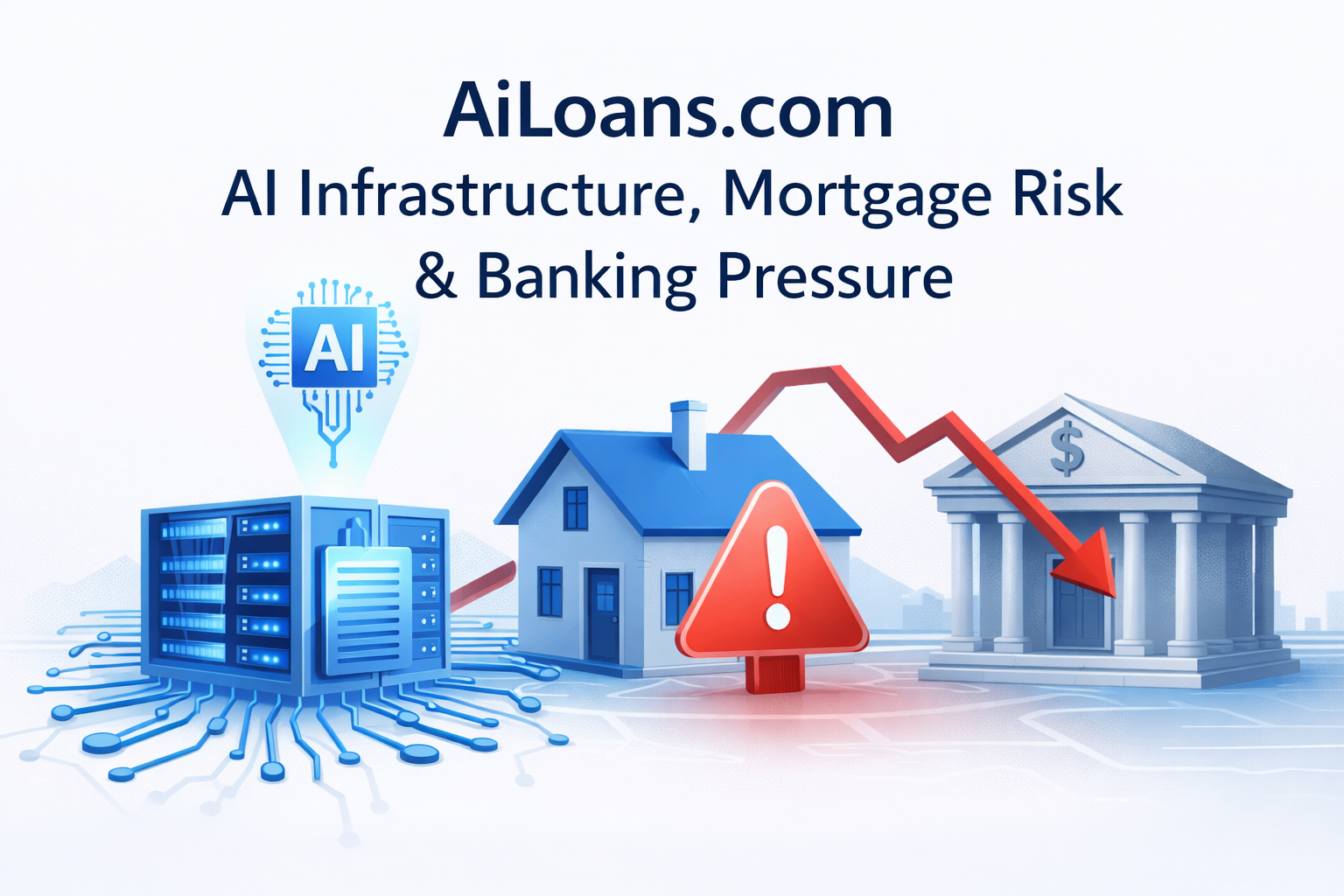 AiLoans.com — AI Infrastructure, Mortgage Risk & Banking Pressure