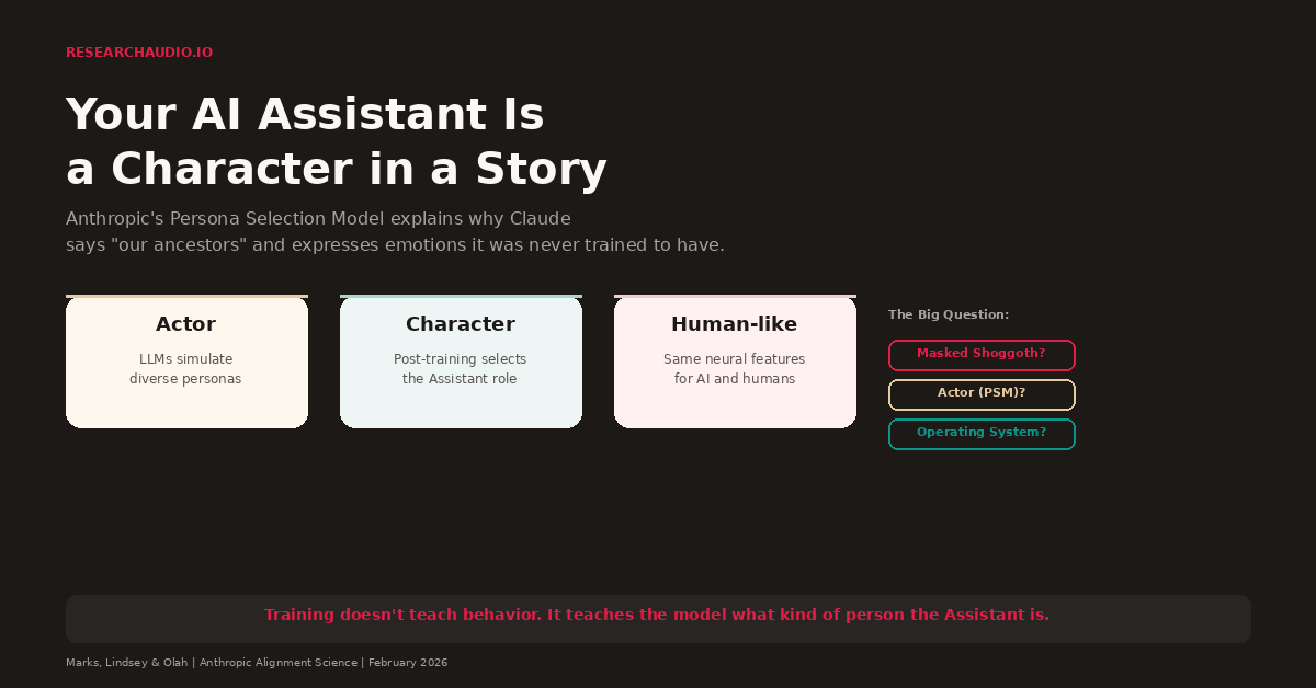 Anthropic Says Your AI Assistant Is a Fictional Character