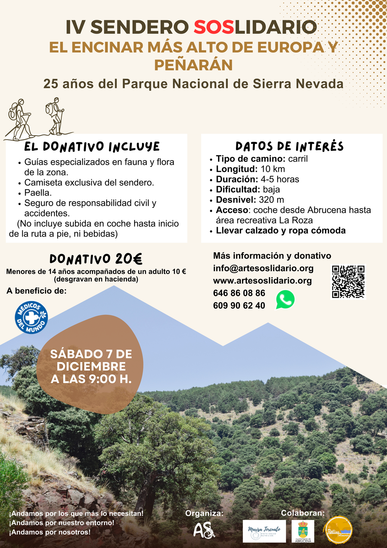 Inscripciones al IV Sendero SOSlidario, hablamos de los tipos de pobreza