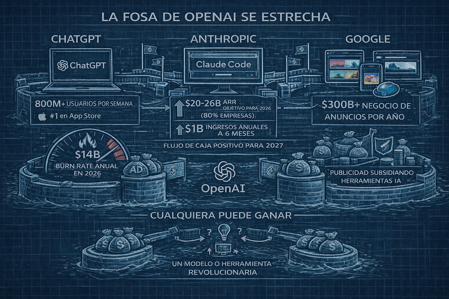 🤖 OpenAI se desangra: 14.000M$