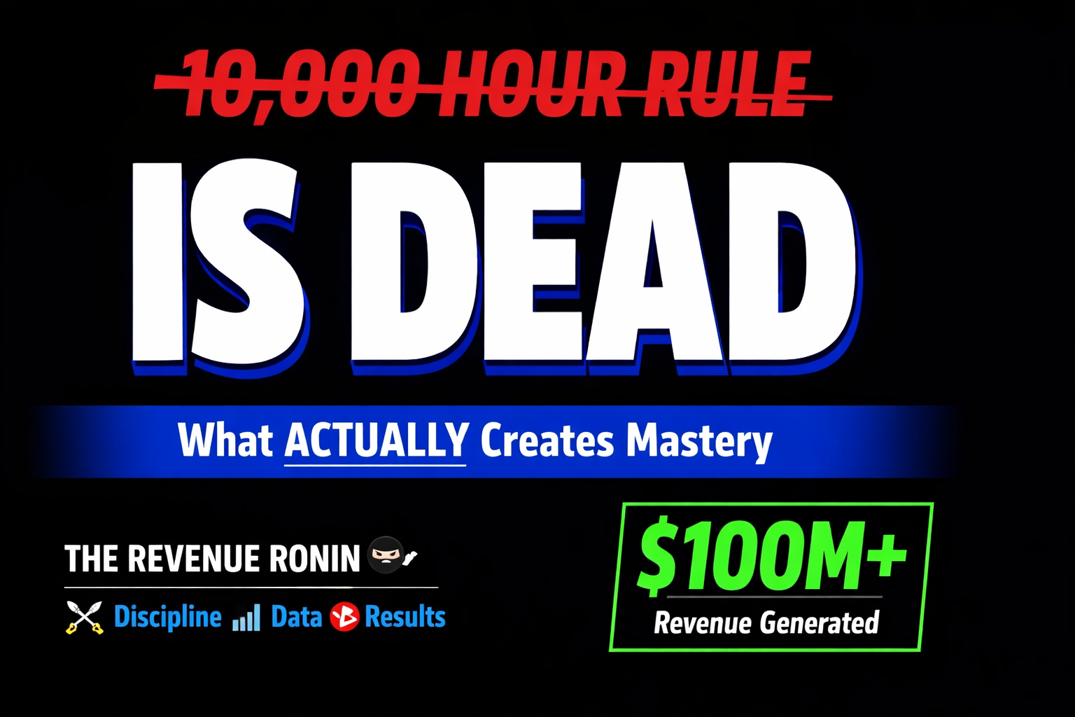 The 10,000-Hour Rule Is a Lie (Here's What Actually Drives Revenue)