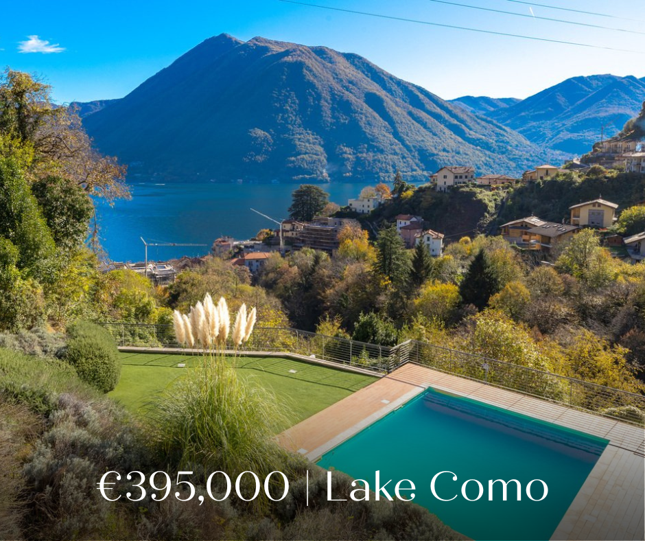 Contemporary Lake Como Living with Private Garden & Garage