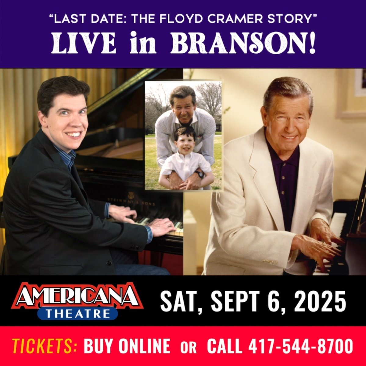 Join me in Branson on Sept 6! 🎹 Early Bird ticket sale ends July 31