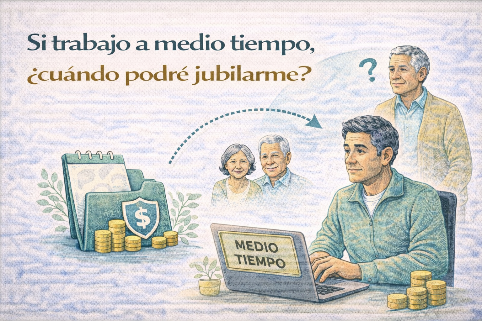 Si trabajo a medio tiempo, ¿cuándo podré jubilarme? 🤔  